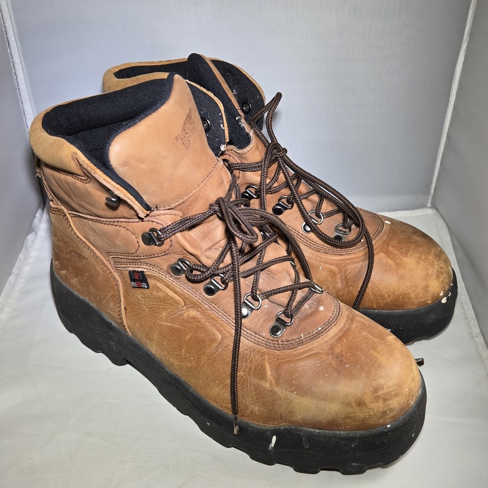 Red Wing 4442 DynaForce Steel Toe Waterproof Insulated USA Mens Size 12 Brown